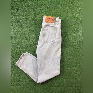 Vintage cross Light wash 90s jeans with fading